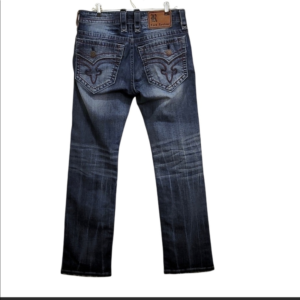 Rock Revival Koen Slim Straight Distressed Jeans